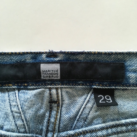 VTG Marithe Francois Girbaud Womens Blue Denim Jeans Sz 29x30 Y2K Mom - Picture 10 of 15